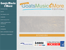 Tablet Screenshot of goatsmusicandmore.com